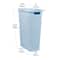Mind Reader 40L Slim Plastic Wicker Laundry Hamper